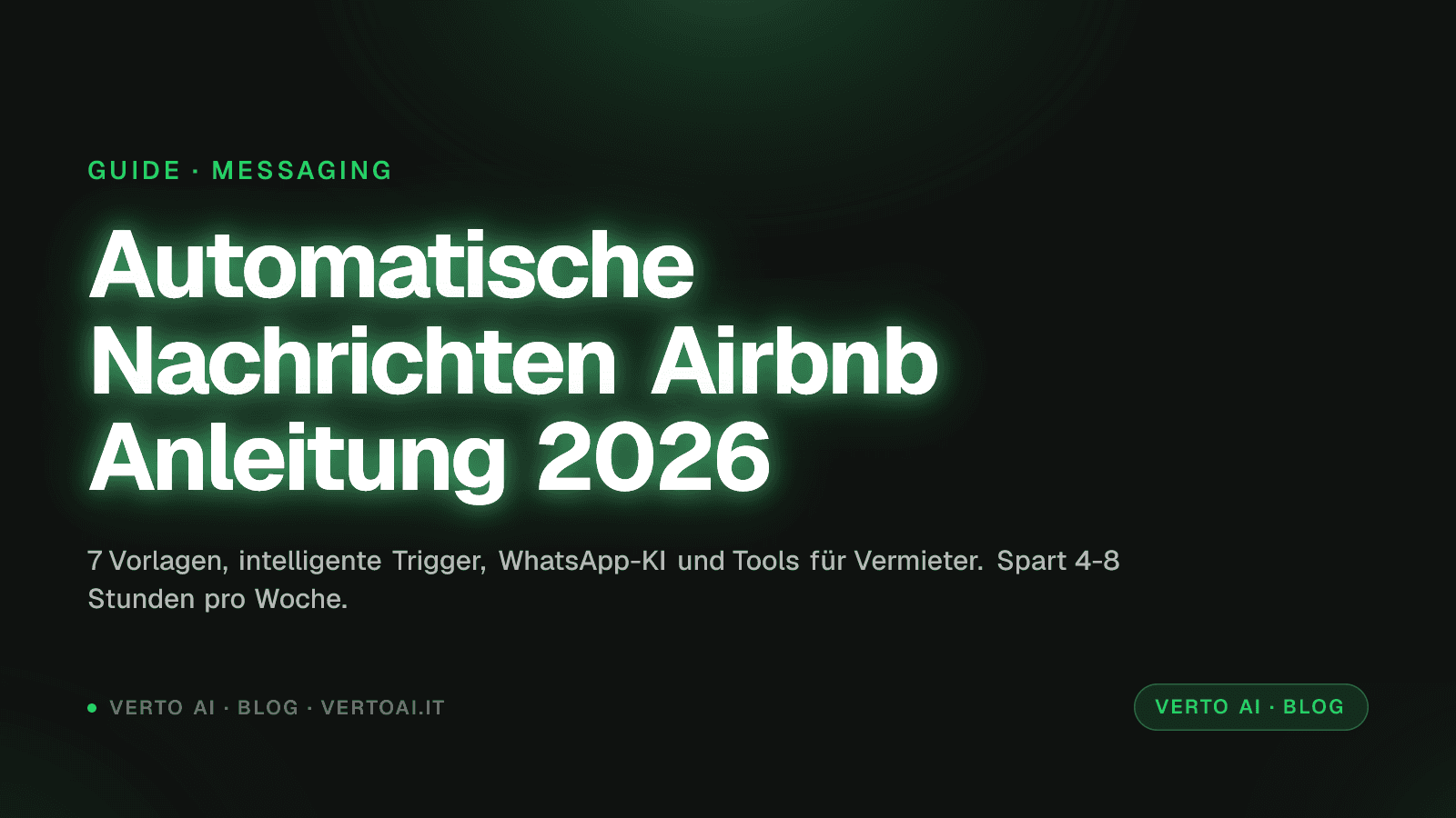 Automatische Nachrichten Airbnb 2026 Vorlagen und Trigger für Vermieter